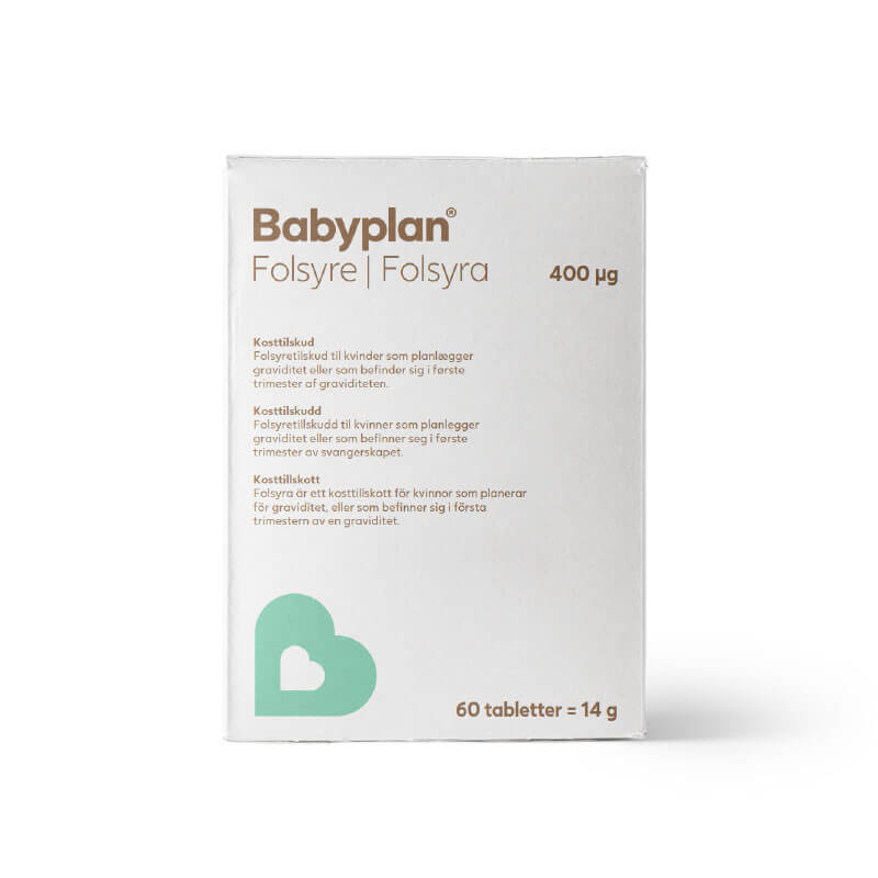 Babyplan folsyre 60 tabletter