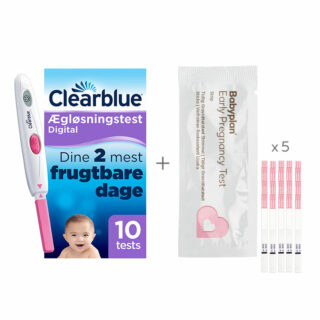 Bundle med Clearblue graviditetstest og Babyplan ægløsningstest