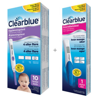 Pakketilbud - Clearblue digitale ægløsnings- & graviditetstest