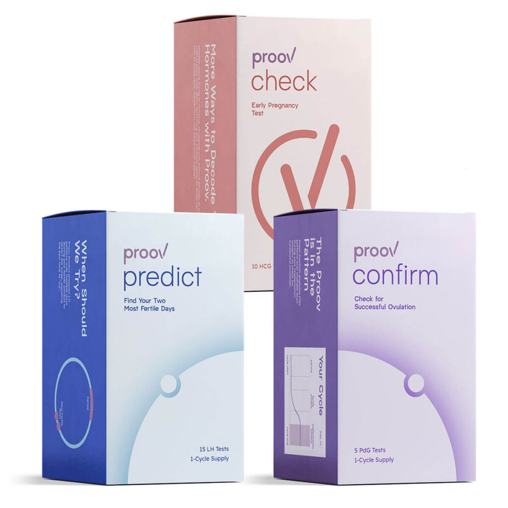 Proov Confirm, Predict, Check - ægløsningstest, PdG-test og Graviditetstest
