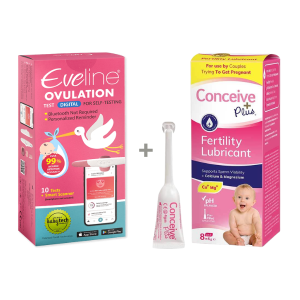 Eveline Smart Fertilitetssystem & Conceive Plus Fertilitetsgel Komplet Pakke til at Finde Det Rette Tidspunkt og Øge Chancen